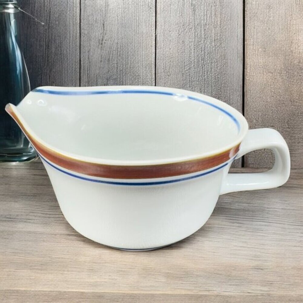 Salem Stoneware Georgetown Gravy Boat Sauce Dish American Country Farmhouse VTG